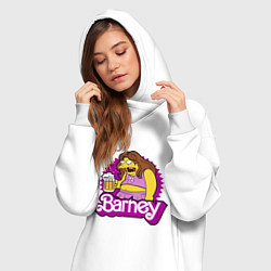 Женское худи-платье Barney with beer, цвет: белый — фото 2