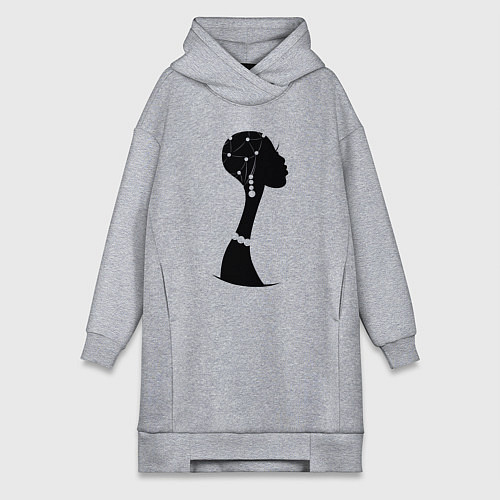 Женская толстовка-платье Woman Africa / Меланж – фото 1