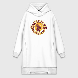 Женское худи-платье Cavaliers man, цвет: белый