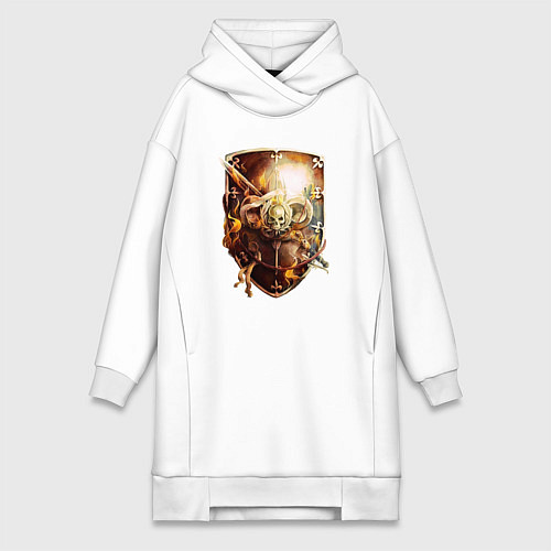 Женская толстовка-платье Order of the Sanctified Shield Warhammer / Белый – фото 1