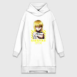 Женское худи-платье Хантер Курапика, цвет: белый