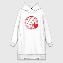 Женская толстовка-платье Volley love