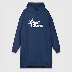 Женское худи-платье Bigbang top, цвет: тёмно-синий