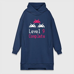 Женская толстовка-платье Уровень 9 пройден