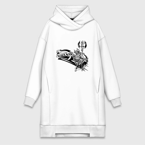 Женская толстовка-платье Викинг вольво / Белый – фото 1