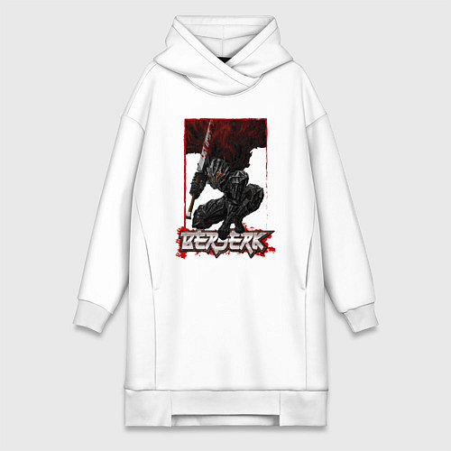 Женская толстовка-платье Берсерк Гатс меч / Белый – фото 1