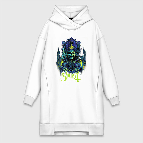 Женская толстовка-платье Ghost Papa Of The World / Белый – фото 1