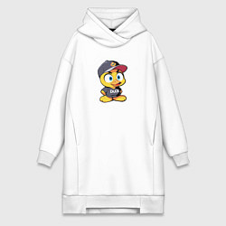 Женская толстовка-платье Утёнок в кепке