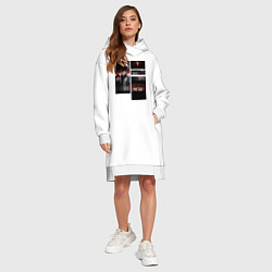 Женское худи-платье Ранкер который живёт второй раз, цвет: белый — фото 2