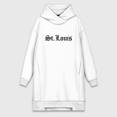 Женская толстовка-платье St Louis Missouri - USA / Белый – фото 1