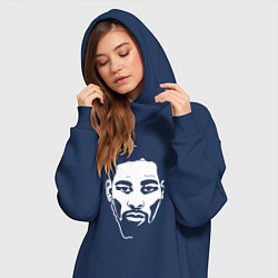 Женское худи-платье Kevin Durant, цвет: тёмно-синий — фото 2