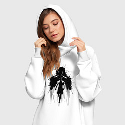 Женское худи-платье Нейт Диас эпичное граффити, цвет: белый — фото 2