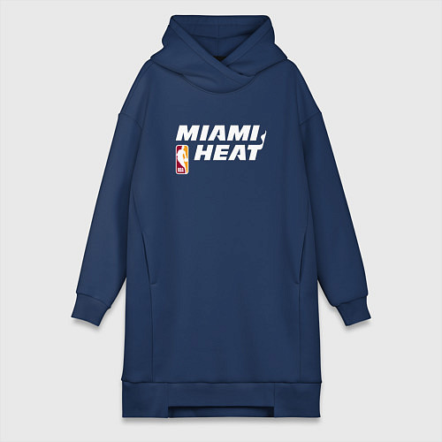 Женская толстовка-платье Майами Хит - НБА баскетбол / Тёмно-синий – фото 1