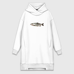 Женская толстовка-платье Селёдка в профиль