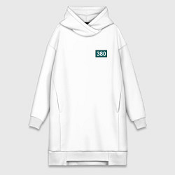 Женское худи-платье Игрок - 380, цвет: белый
