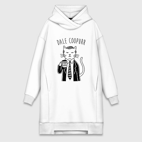 Женская толстовка-платье Dale Coopurr / Белый – фото 1