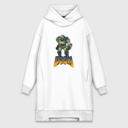 Женская толстовка-платье Doom солдат марса