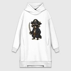 Женская толстовка-платье Енот пират