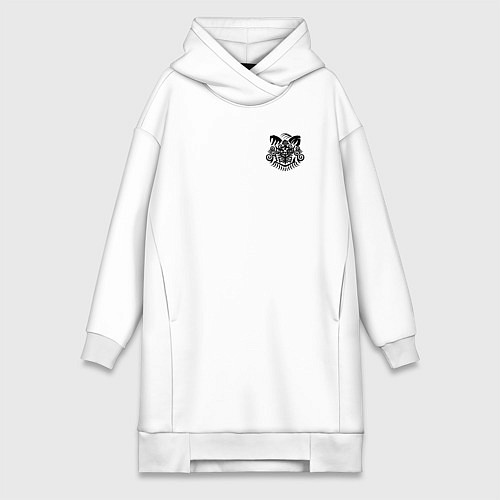 Женская толстовка-платье Тогамэ арт - Ветролом / Белый – фото 1