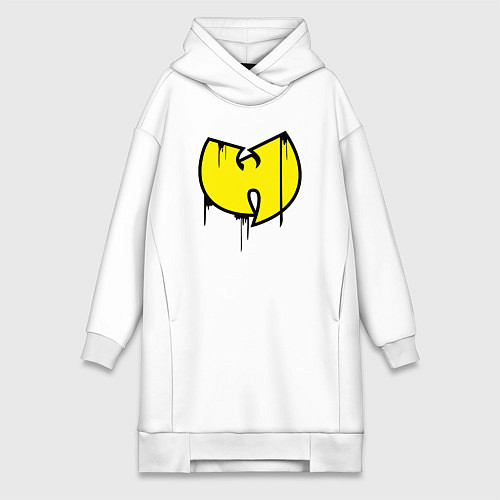 Женская толстовка-платье Wu-Tang style / Белый – фото 1