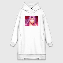 Женское худи-платье Окаменяющий взгляд Райдер Fate, цвет: белый