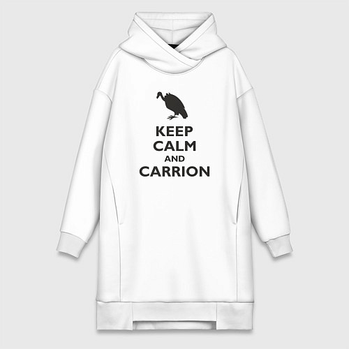 Женская толстовка-платье Carrion / Белый – фото 1
