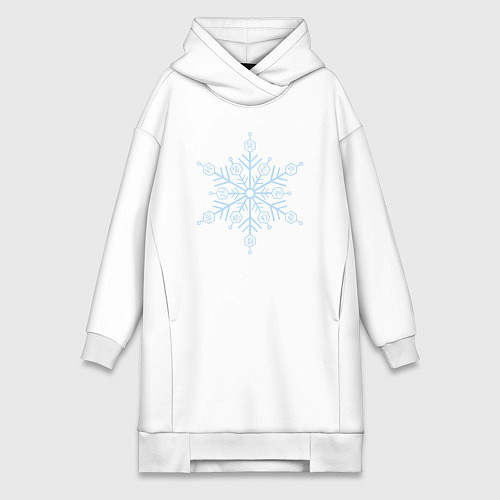 Женская толстовка-платье Акадза 3 высшая луна / Белый – фото 1