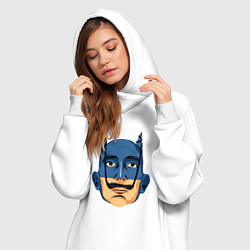Женское худи-платье Batman Dali, цвет: белый — фото 2