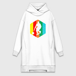 Женская толстовка-платье Цвет баскетбола