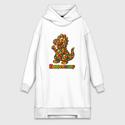 Женская толстовка-платье Конфетозавр