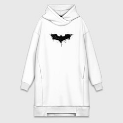 Женское худи-платье Dark knight style, цвет: белый