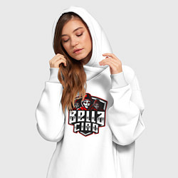 Женское худи-платье Bella ciao mans, цвет: белый — фото 2