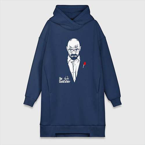 Женская толстовка-платье The cookfather / Тёмно-синий – фото 1