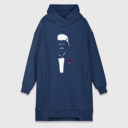 Женская толстовка-платье Dart Vader / Тёмно-синий – фото 1