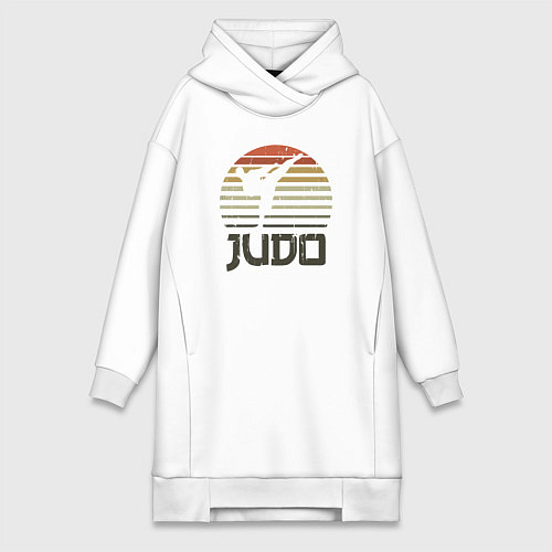 Женская толстовка-платье Judo fighter / Белый – фото 1
