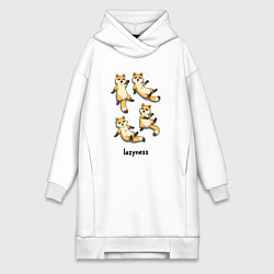 Женская толстовка-платье Ленивые еноты