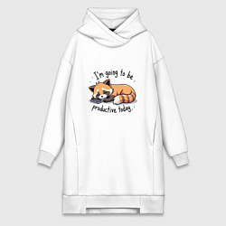 Женская толстовка-платье Очень ленивый нот