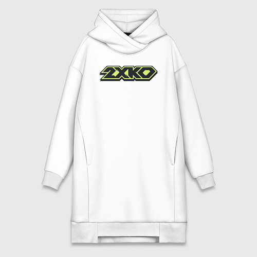 Женская толстовка-платье 2XKO logo / Белый – фото 1