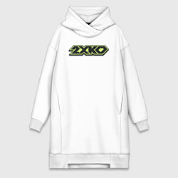 Женское худи-платье 2XKO logo, цвет: белый