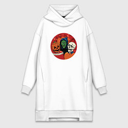 Женская толстовка-платье Halloween friends