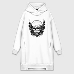 Женская толстовка-платье Вершины с крыльями