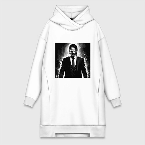 Женская толстовка-платье Киану / Белый – фото 1