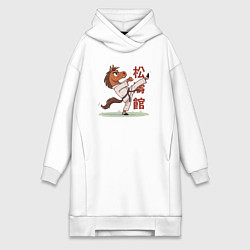 Женская толстовка-платье Иго-го каратист