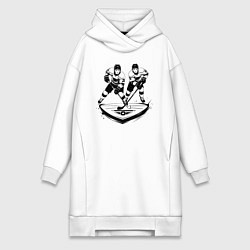 Женская толстовка-платье Хоккейная дуэль