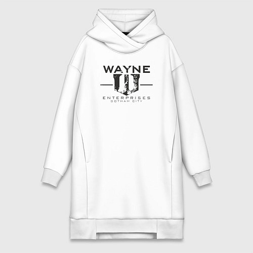 Женская толстовка-платье Wayne enterprices / Белый – фото 1