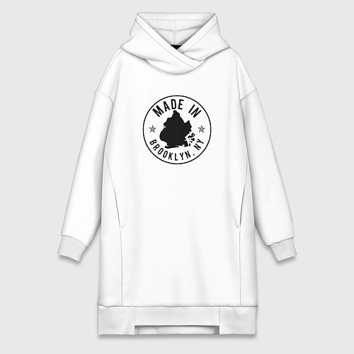 Женская толстовка-платье Сделано в Бруклине / Белый – фото 1