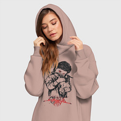 Женское худи-платье Chelsea Grin: Demon Girl, цвет: пыльно-розовый — фото 2