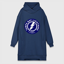 Женское худи-платье HC Tampa Bay Lightning, цвет: тёмно-синий