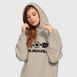 Женское худи-платье Subaru, цвет: миндальный — фото 2
