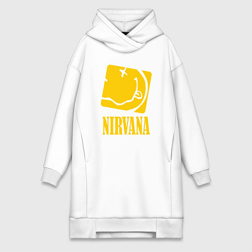 Женская толстовка-платье Nirvana Cube / Белый – фото 1